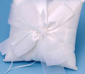 Tres Beau Ring Pillow,  White
