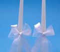 Tres Beau Taper Candles,  White