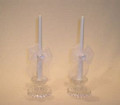 Amour Taper Candles, White