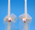Amour Taper Candles, Ivory