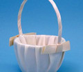 Classique Flower Girl Basket,  Ivory