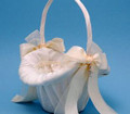 Grace Flower Girl Basket, Ivory