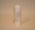 Pillar Candle, Vintage, White
