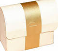 Trunk Favor Box, Ivory w/ Gold (Set of 10)
