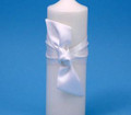 Love Knot Pillar Candle,  White