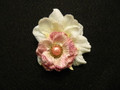 Ivory and Pink Flower