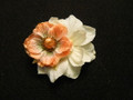 Ivory and Peach Flower