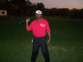 Featured here is the CEO/Founder of American Fantasy on the golfing greens. The red polo featured is a  100% cotton 6.1 oz beauty with an original enlarged model exclusive service mark (sm). The sm will come 3"x 2" for everyone for everyday wear-ability. It can be aquired larger like similar product lines offer by request and/or if you're local. 