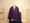 Shown here in a womens 8 oz. 50/50 cotton-blend purple with a gold/blue service mark.