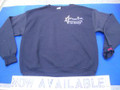 Shown here embroidered in 6.5 oz cozy navy cotton. Mens and womens sweatshirts have a standard unisex size in most cases so they are listed together here. Product note: Vinyl heat transfer option is similar to screen-printing with the same great aesthetic and durability just a slightly different process.