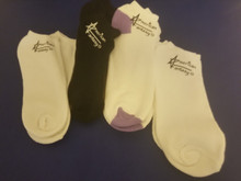 This is a novelty item. We are glad to offer it to round out the product line. This reflects it's price. Socks are here for men, women, youth, and toddlers! The service marked logo is cute, neat, & conveniently located by the outer ankle on both left and right sock. All sizes & styles are listed & based on availability... Socks are 80% cotton, 15% polyester, & 5% spandex for most of them. These are the most durable comfortable right fitting socks we could find, guaranteed to fit if the customer selects their normal size. We offer various toe & heel colors here too! All socks are now direct-to-garment prints. Any orders will be notified if a vinyl heat transfer is used instead, but the same great high quality product will be delivered. They are crew neck or 3/4 length socks & ankle no show socks to start in black, white, and grey. Extreme weather and lightweight thin socks can be ordered, with extreme weather socks as speciality items and varying prices depending on the available request. Contact management thru the about us contact section. We offer no show ankle socks too for size 6-11 and a larger mens size 13-15 also so everyone can find what fits best.