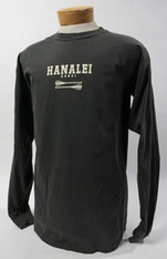 Hanalei Crew Long Sleeve Tee Grey
