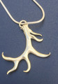 Extra large Elk necklace pendant. Larger than a Silver Dollar. Unique poke proof design.  Stainless Steel