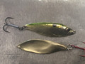 1.75”- 1/6 Oz.  Gizzard Shad. Great for both pOpen water and ice. Solid bronze corrosion proof 