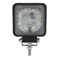 9 High Power 3 Watt LED Work Light Square - Competition Series