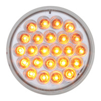 LED 4" Amber Clear Pearl Light