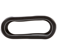 Oval Grommet Black Open Back