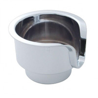 Chrome Plastic Cup Holder Insert for Kenworth & Peterbilt