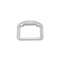 Chrome Plastic Peterbilt Glove Box Emblem Bezel with Visor