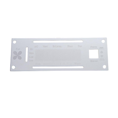 Stainless Steel Truck A/C Control Plate