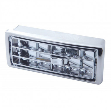 Chrome Plastic Air Conditioning & Heater Vent For Center Of Dash