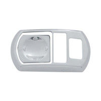 Chrome plastic driver side rear view mirror switch cover for 2006+ Kenworth