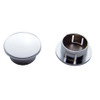 Chrome plastic hole plug for Kenworth