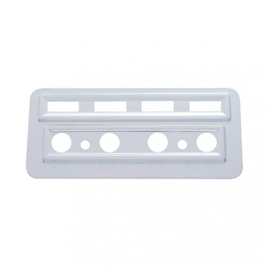 Chrome plastic 4 switch/indicator cover for Kenworth