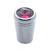 Chrome aluminum mini toggle switch extension with crystal diamond for Kenworth