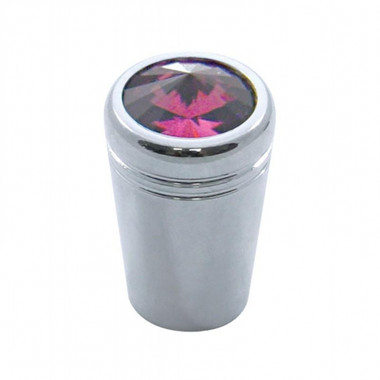 Chrome aluminum mini toggle switch extension with crystal diamond for Kenworth