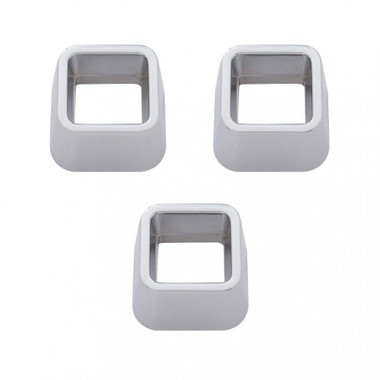 Chrome Plastic Square Indicator Trim for Kenworth