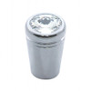 Chrome aluminum mini toggle switch extension with clear crystal diamond for Kenworth