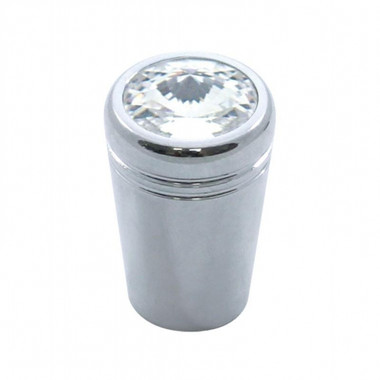 Chrome aluminum mini toggle switch extension with clear crystal diamond for Kenworth