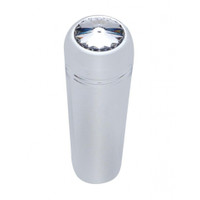Chrome aluminum short toggle switch extension with clear crystal diamond for Kenworth