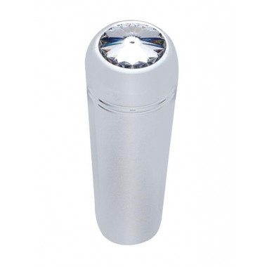 Chrome aluminum short toggle switch extension with clear crystal diamond for Kenworth