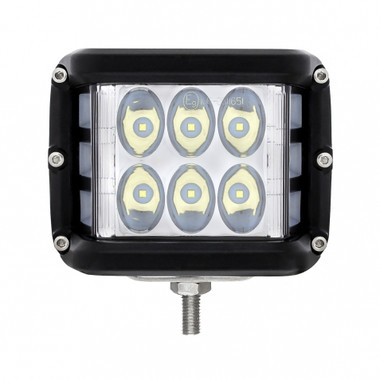 12 high power 3W LED lights with spot & side firing flood function for powerful performance