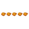 17 LED Reflector Square Cab Light - Amber LED/Amber Lens