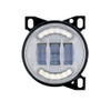 4 1/4" Chrome Round LED Fog Light with LED Position Light Bar for Peterbilt 579/587 & Kenworth T660 Series