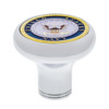 Deluxe Military Medallion Air Valve Knobs - Navy