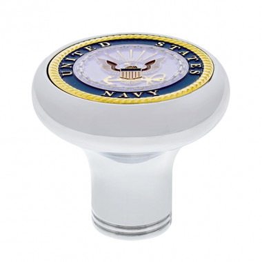 Deluxe Military Medallion Air Valve Knobs - Navy