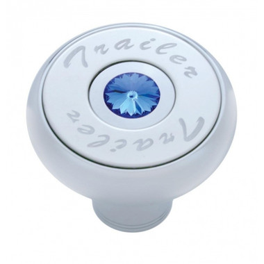 "Trailer" Deluxe Air Valve Knob - Blue Diamond