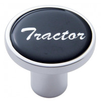 "Tractor" Air Valve Knob - Black Glossy Sticker