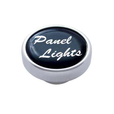 Panel Lights" Dash Knob - Black Glossy Sticker