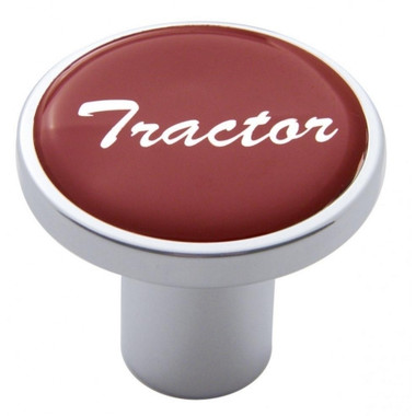 "Tractor" Air Valve Knob - Red Glossy Sticker