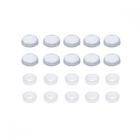 Chrome Snap-On Screw Cover for #6/#8 Screws (10 Pack)