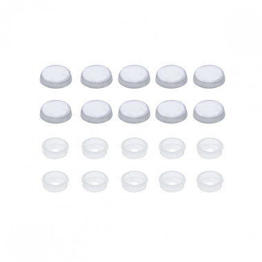 Chrome Snap-On Screw Cover for #6/#8 Screws (10 Pack)