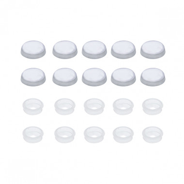 Chrome Snap-On Screw Cover for #10/#12 Screws (10 Pack)