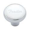 "Trailer" Deluxe Air Valve Knob - Stainless Plaque W/ Cursive Script