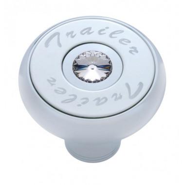 "Trailer" Deluxe Air Valve Knob - Clear Diamond