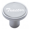 "Tractor" Air Valve Knob - Silver Glossy Sticker